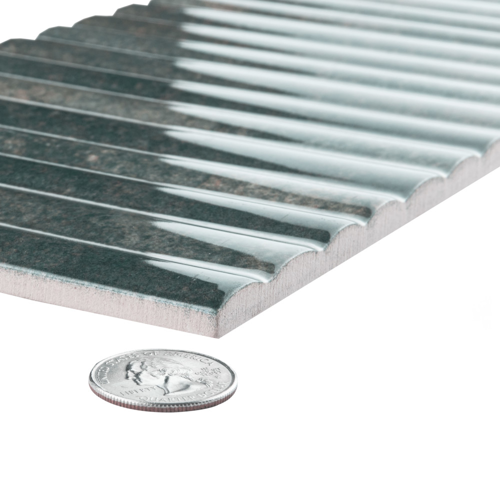 Rubik Verde 5-7/8 in. x 11-3/4 in. Ceramic Wall Tile