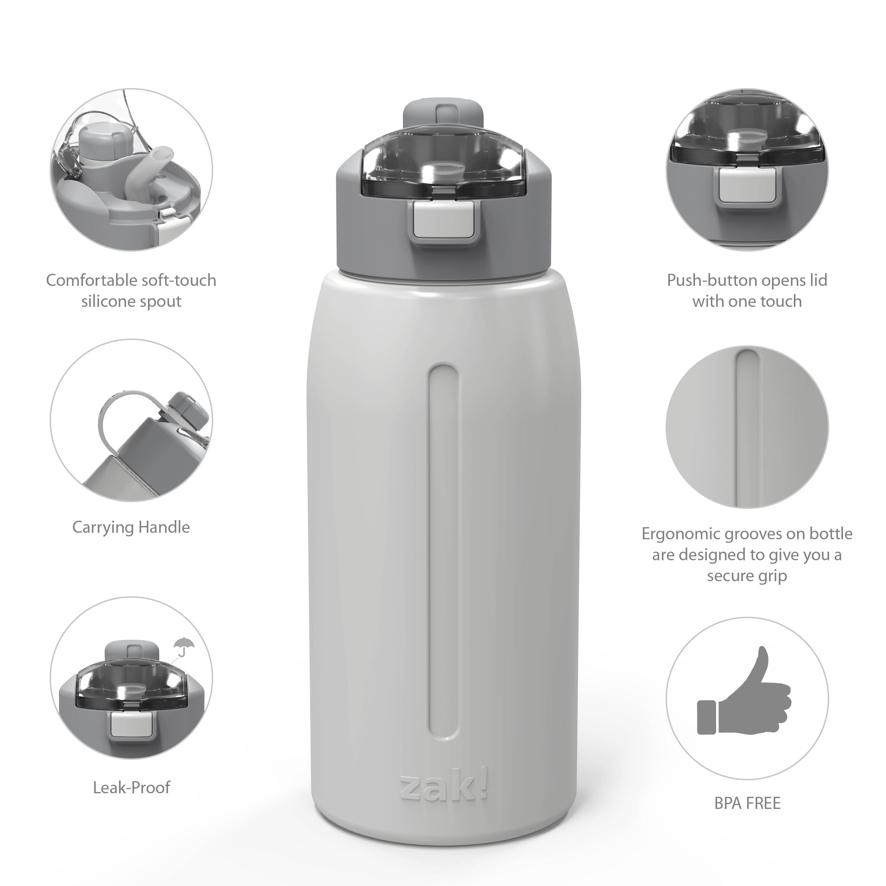 Genesis 32 ounce Vacuum Insulated Stainless Steel Tumbler, Gray slideshow image 10 Genesis 32 ounce Vacuum Insulated Stainless Steel Tumbler, Gray slideshow image 10
