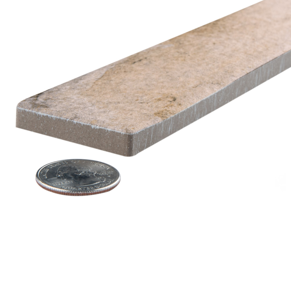 Sedona Sand 1-7/8 in. x 17-3/4 in. Porcelain Floor and Wall Tile