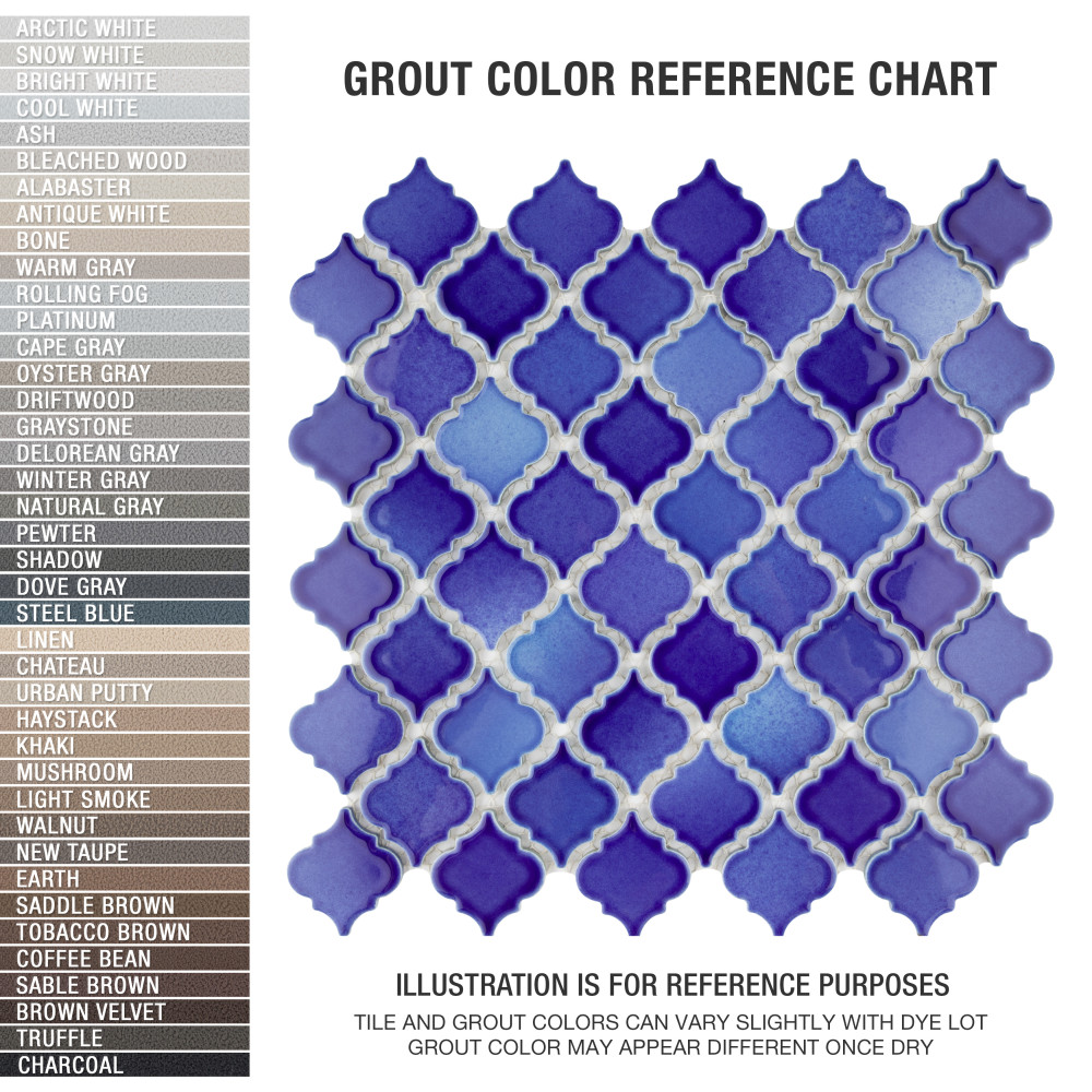 Hudson Tangier Niagara 12-3/8 in. x 12-3/8 in. Porcelain Mosaic Tile