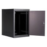 Wall Mount Enclosure Network Cabinet Steel 18 RU 36 in. H 24 in. W 32.13 in. D Black Mesh Door