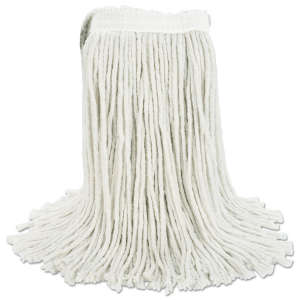 Boardwalk, Cotton Cut-End Wet Mop Head with 1" Headband, 24 oz, White