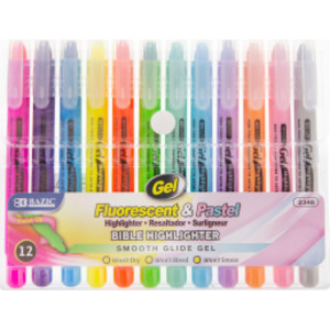 Gel Highlighter, Pack of 12