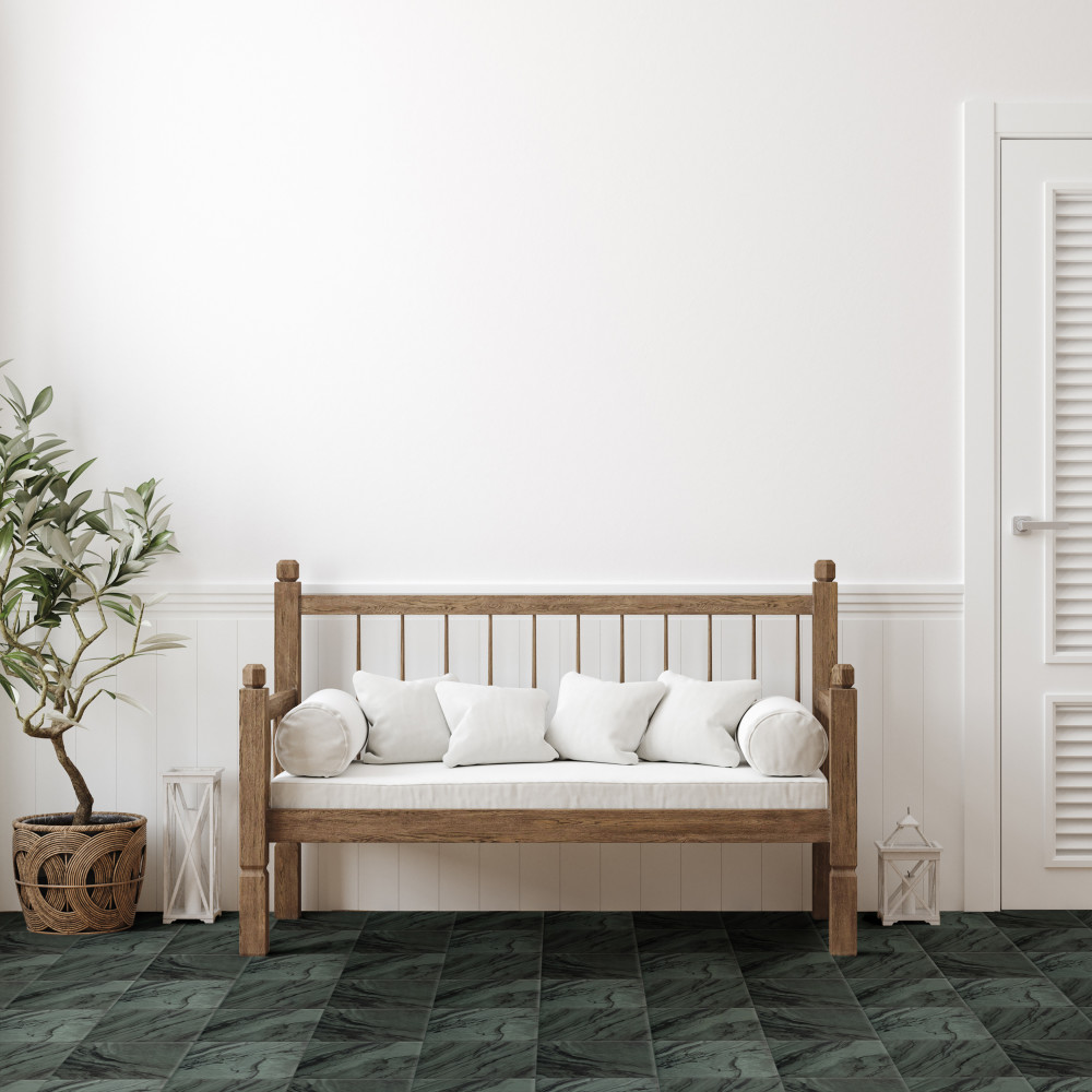 Renaissance Emerald 7-7/8 in. x 7-7/8 in. Porcelain Floor and Wall Tile