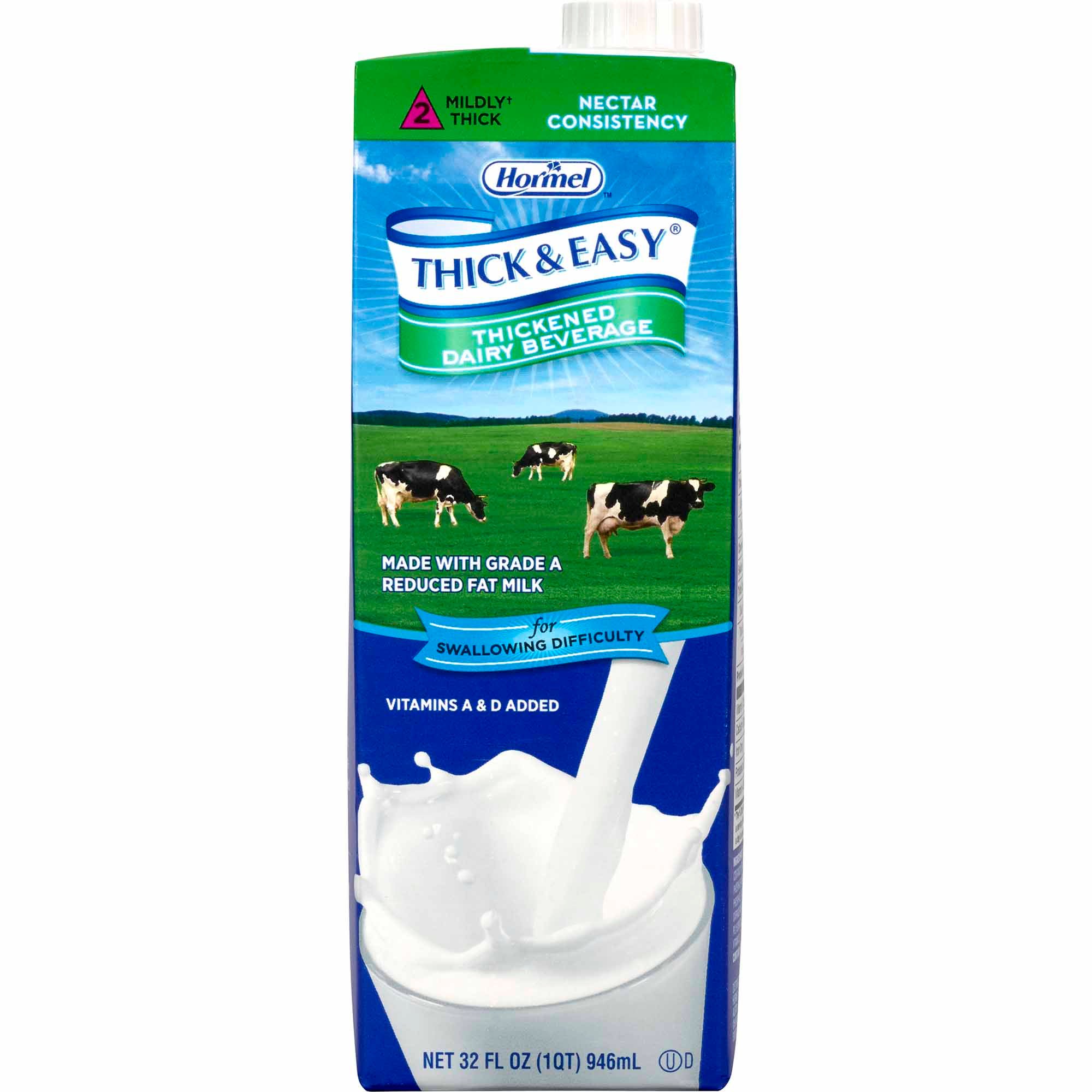 Thick & Easy® Dairy Nectar Consistency Milk Thickened Beverage, 32-ounce carton