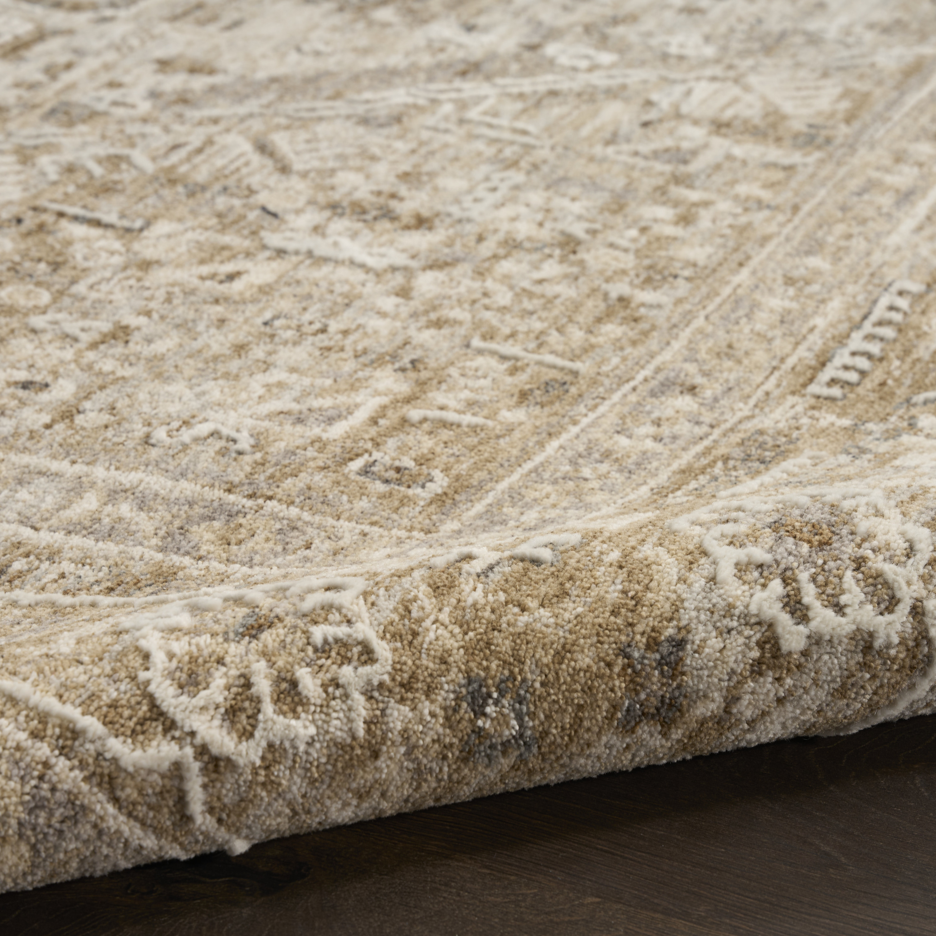 Nourison Retreat 7'10" x 10' Beige Vintage Indoor Rug