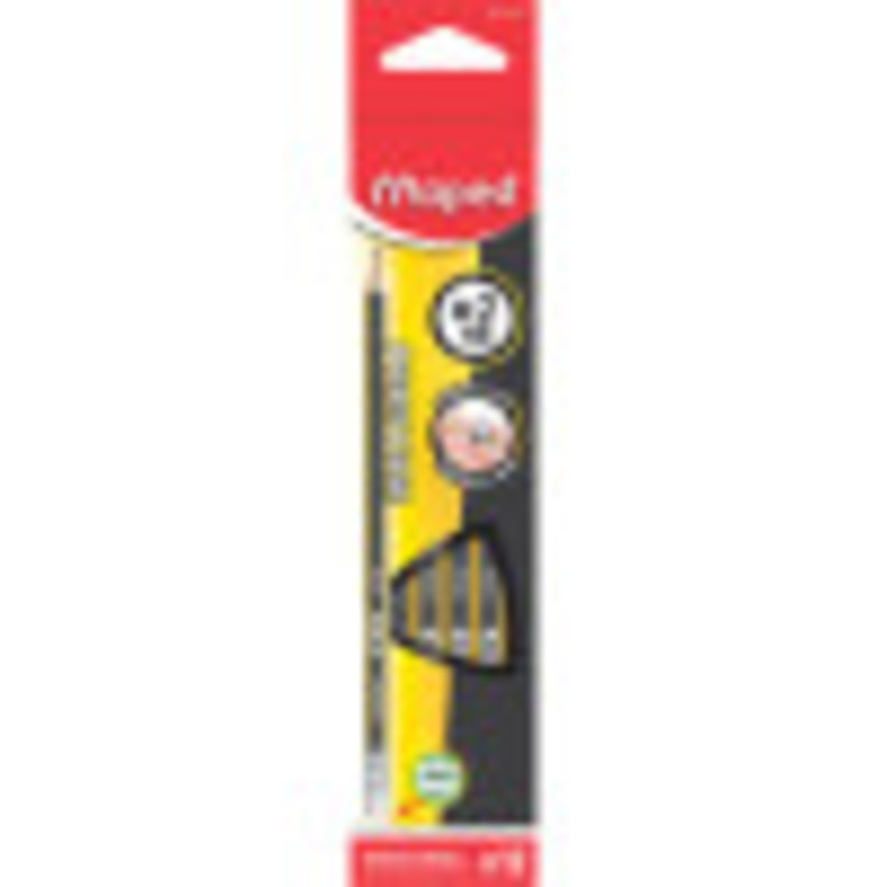 Prestige Striped Triangular Graphite #2 Pencils, Pack of 12