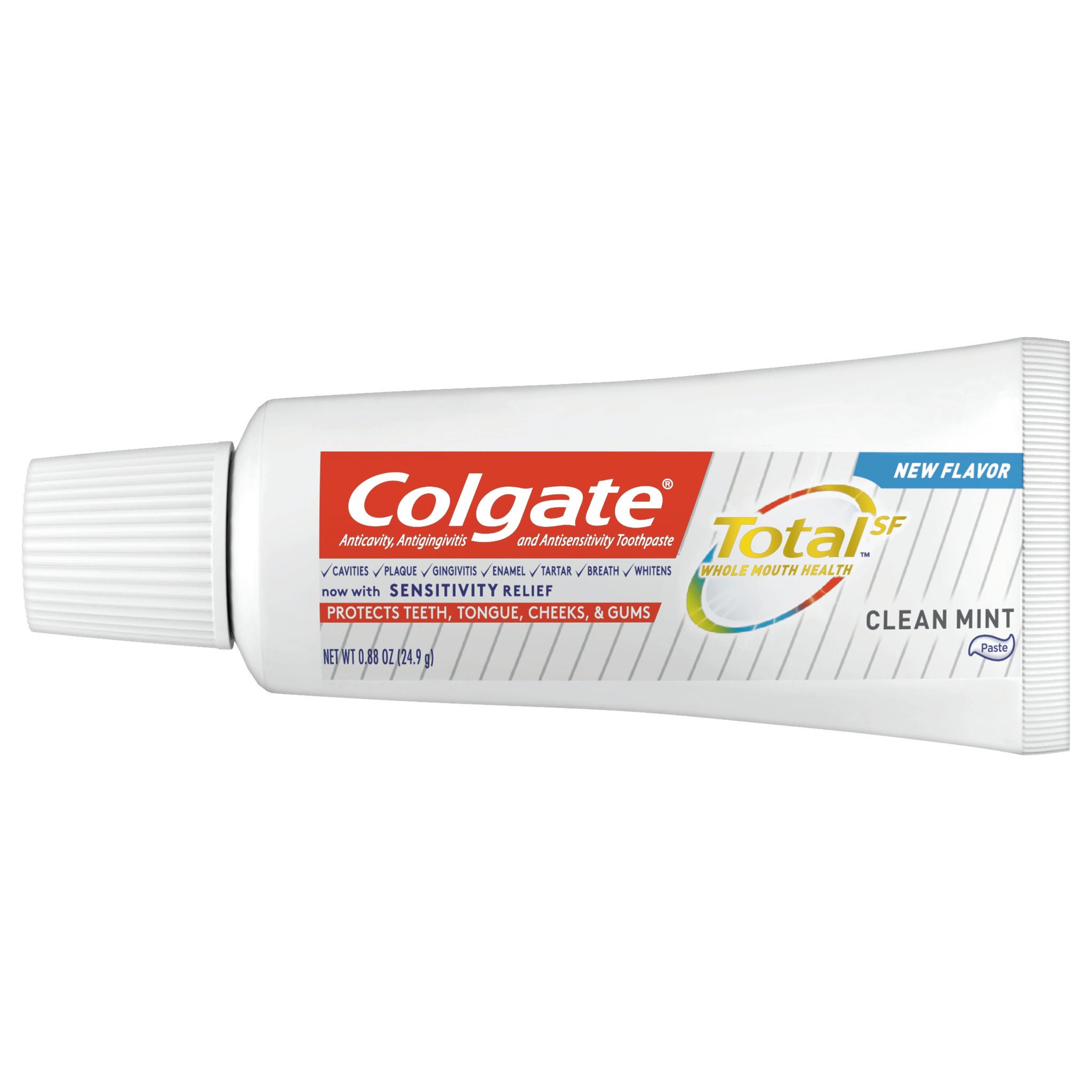 Colgate Total Toothpaste, Clean Mint Flavor, 0.88 oz Tube