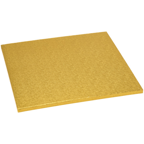14" Square Gold Foil Cake Board