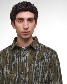 Boldon Relaxed Camo Overshirt Forest