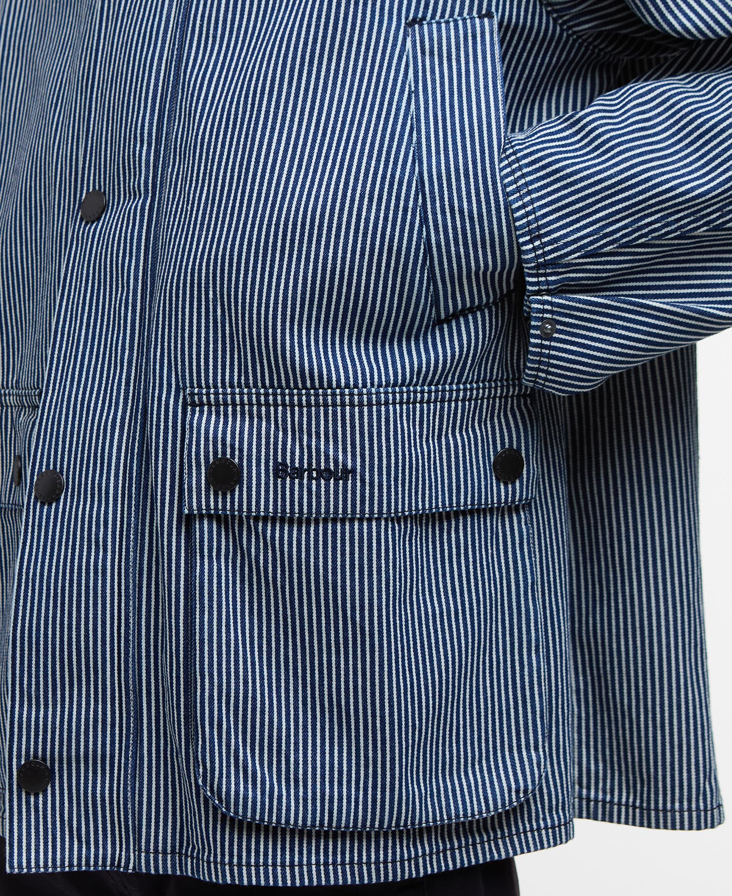 Giacca casual Bedale oversize a righe image number 6