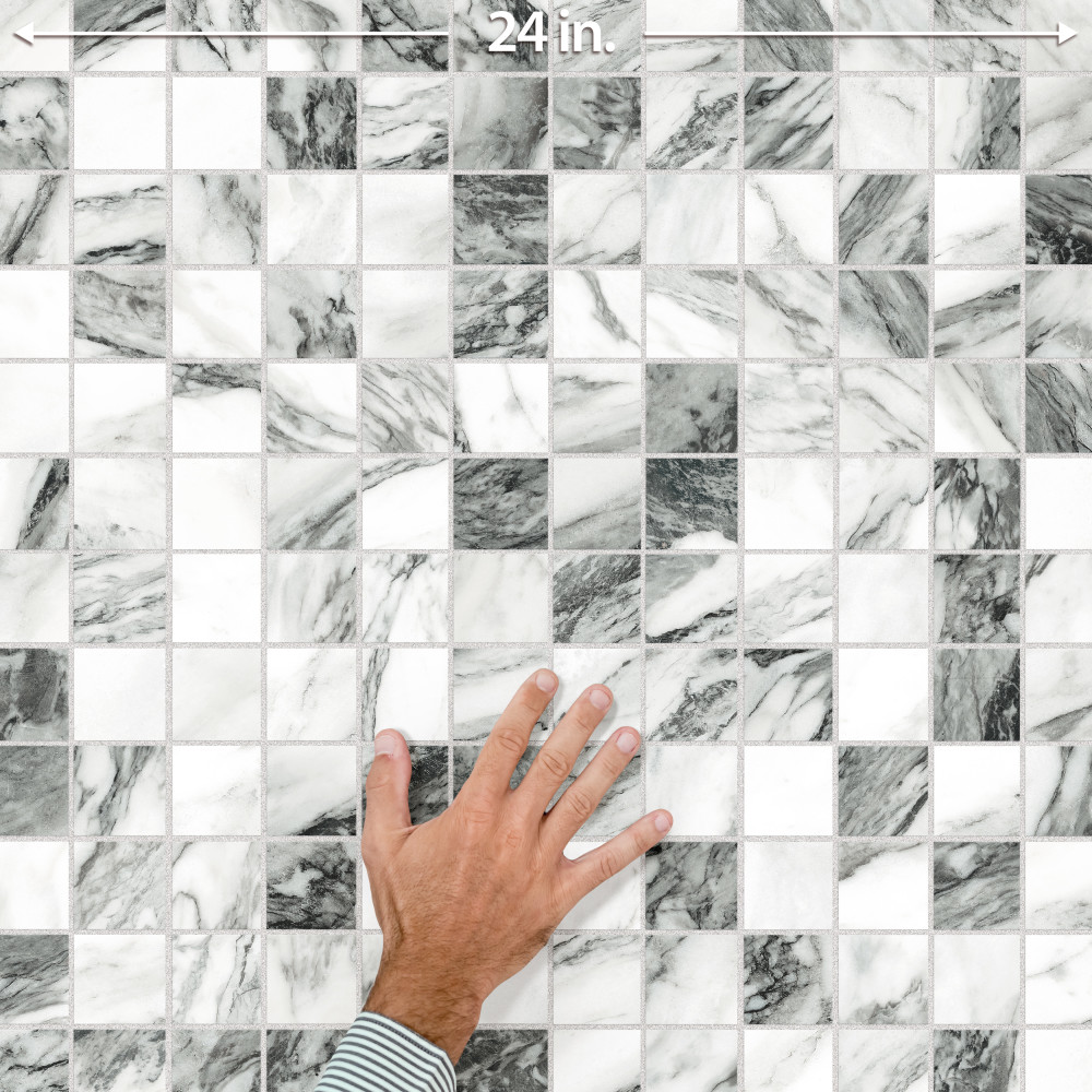 Touche 2″ Square Zebre 11-3/4 in. x 11-3/4 in. Porcelain Mosaic Tile