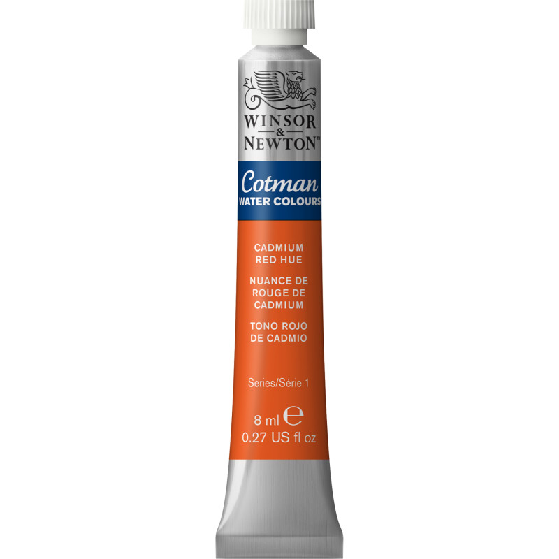 Cotman Watercolor Paint, 8 mL Tube, Cadmium Red Hue