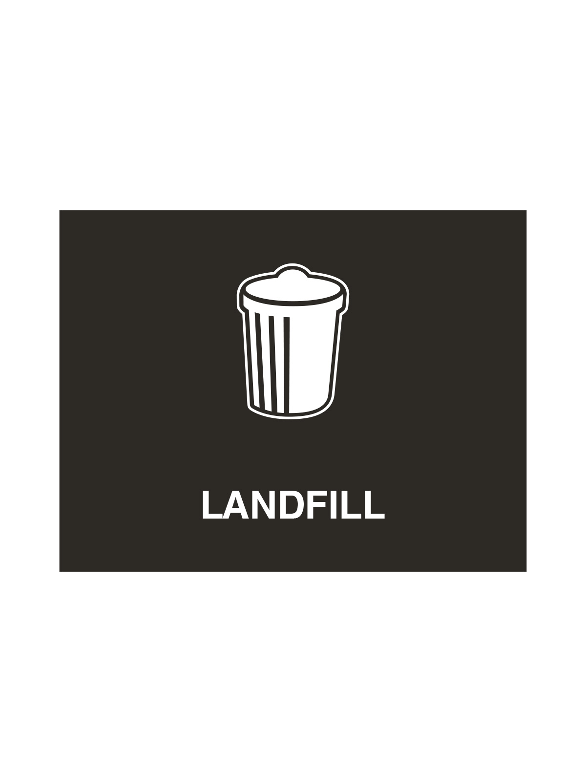 VISION – Sign – Landfill – Black