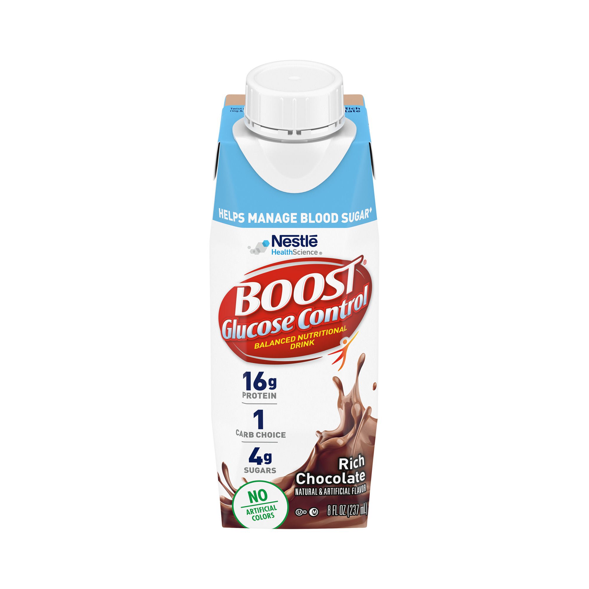 Boost® Glucose Control Chocolate Balanced Nutritional Drink, 8-ounce carton
