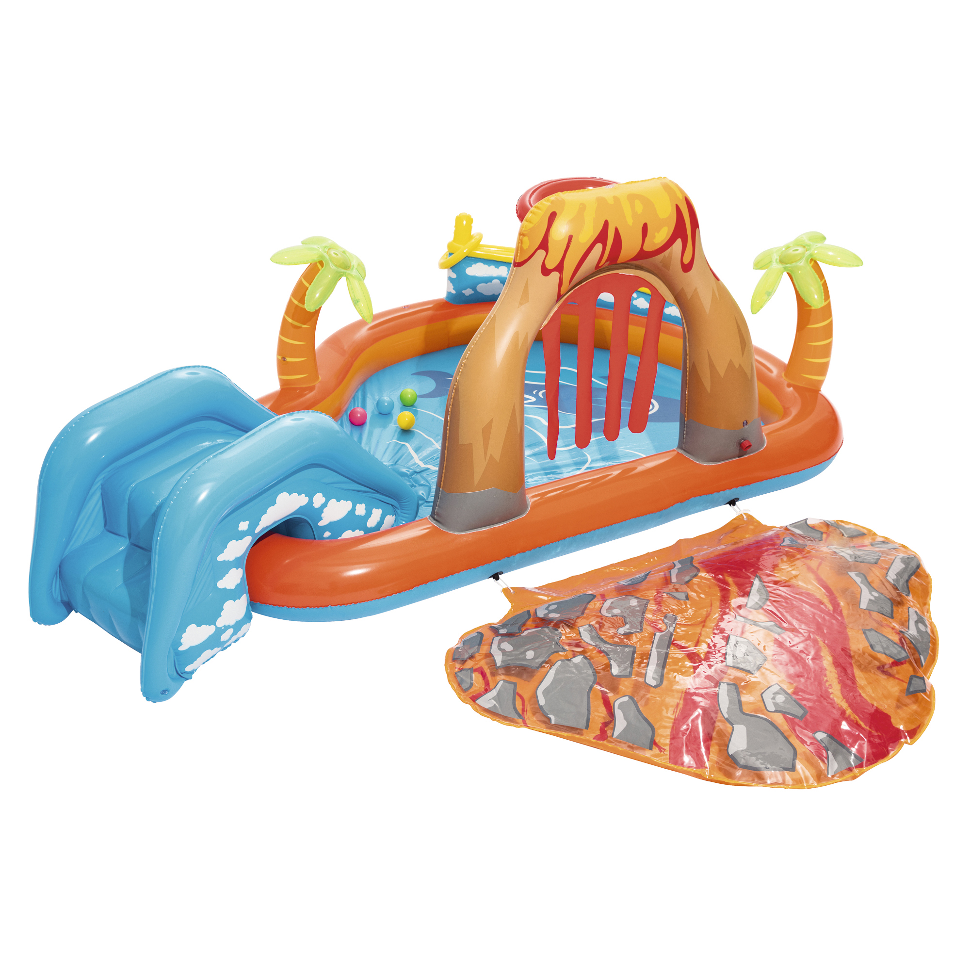 Bestway - H2OGO!104 Inches x 104 Inches x 41 Inches Lava Lagoon Play Center