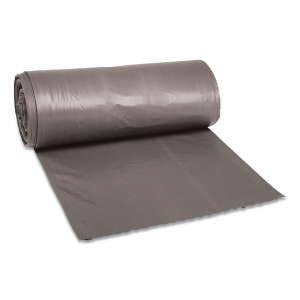 Boardwalk,  LLDPE Liner, 33 gal Capacity, 33 in Wide, 39 in High, 1.1 Mils Thick, Gray