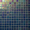 Muse Peacock Irid 1×1 Straight Set Mosaic