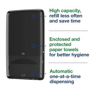 Tork, PeakServe Continuous,  Folded Towel Dispenser, Black