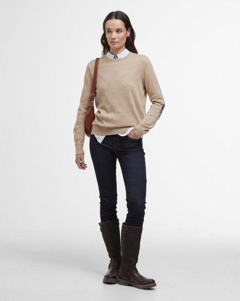 Lavender Crew Neck Jumper Putty