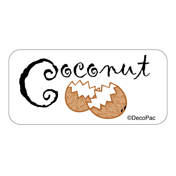 Coconut Label PhotoCake® Edible Image® Merchandising Label