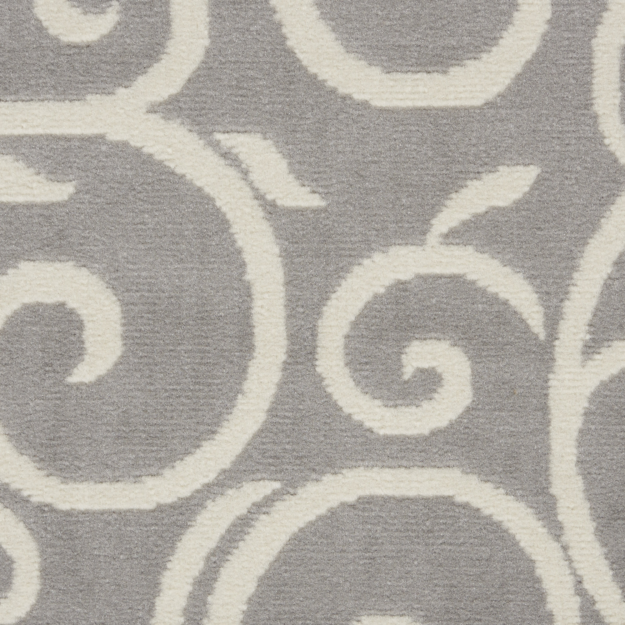 Nourison Grafix 8' x Round Grey Contemporary Indoor Rug