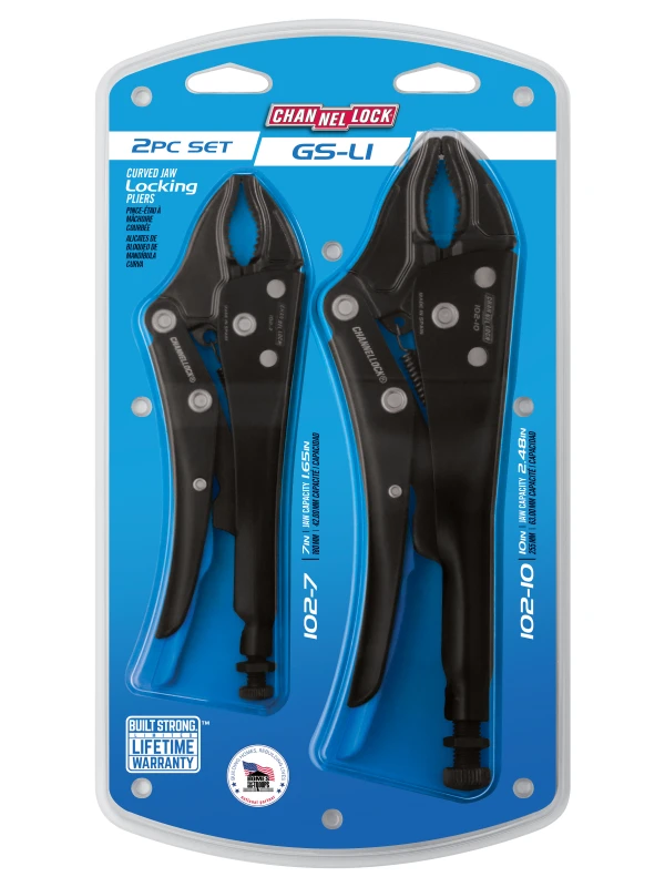 GS-L1 2pc Locking Pliers Set