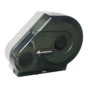 Georgia Pacific, High Capacity, Mini Jumbo Bath Tissue Dispenser, Smoke