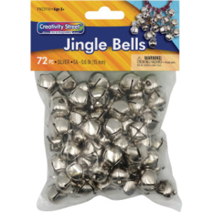 Jingle Bells, Silver, 5/8", 72 Count