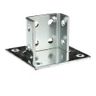 Superstrut Electrogalvanized Steel Squared Post Base Paralleled Strut