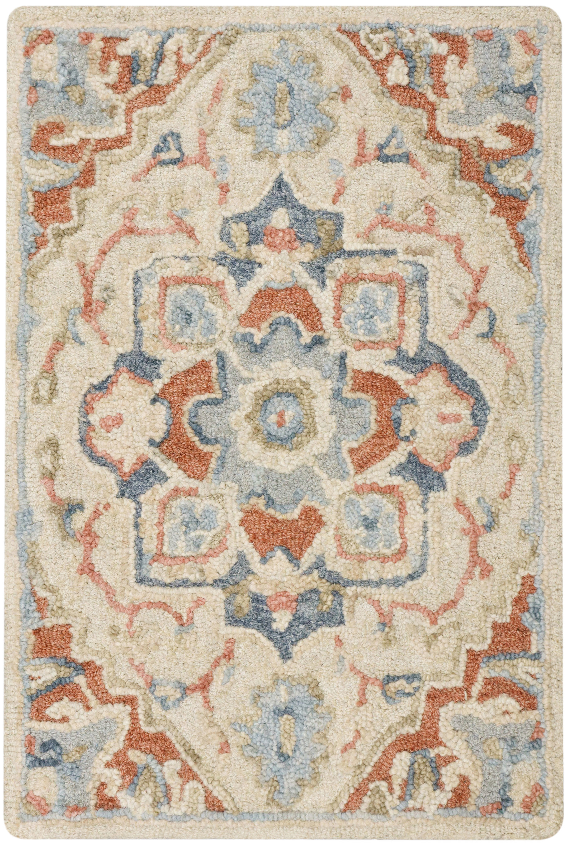 Nourison Maison 2' x 3' Ivory Rust Vintage Indoor Rug