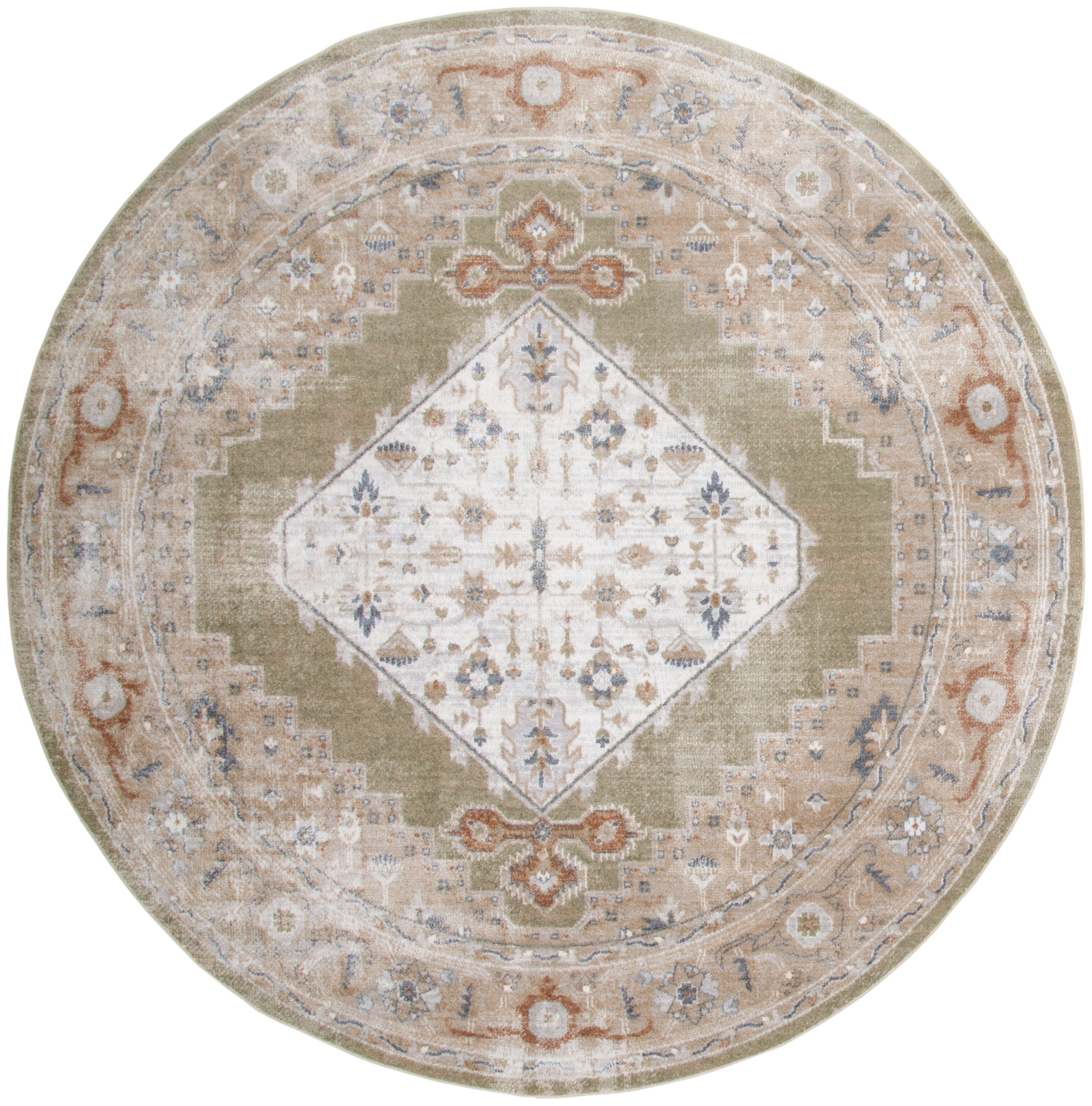 63.00" x 63.00" x .25" Astra Machine Washable Turkey N1733