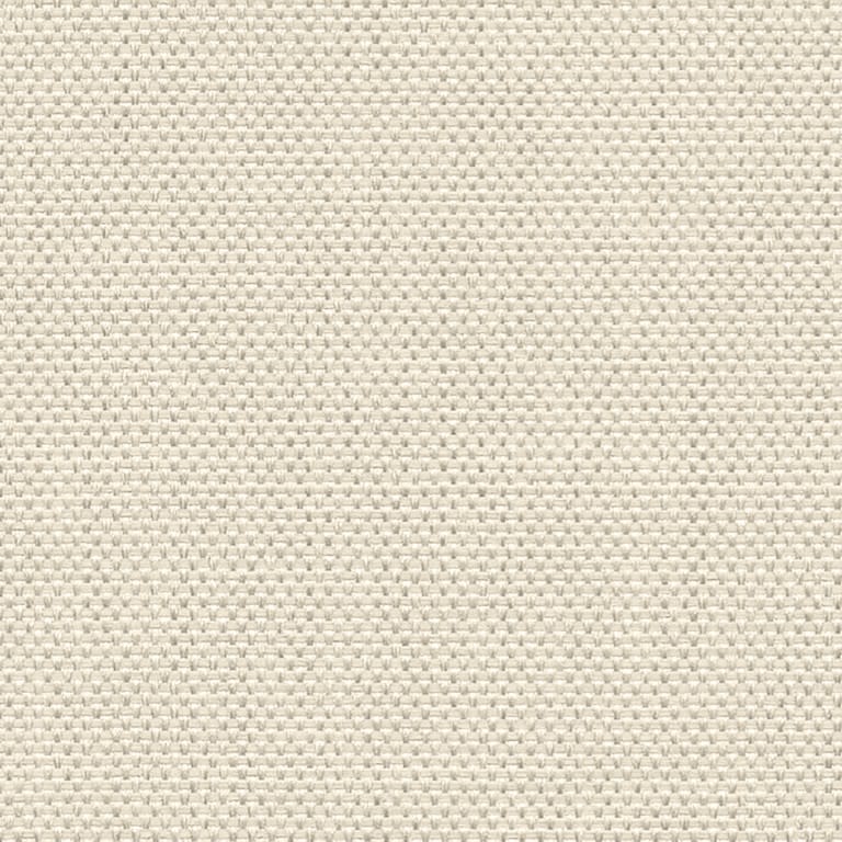 Tightly woven beige basketweave fabric showing small square texture; the weave sits flat and uniform, forming a subtle grid across the frame under even, neutral lighting in a close-up view.