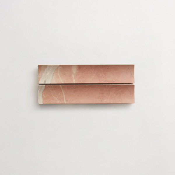 clé lapidary: sculpted shapes | etui petit mosaic sheet | honed | rojo alicante | sample 