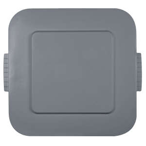 Rubbermaid Commercial, BRUTE, Square, Resin, 40 gal, Resin, Gray, Receptacle Lid