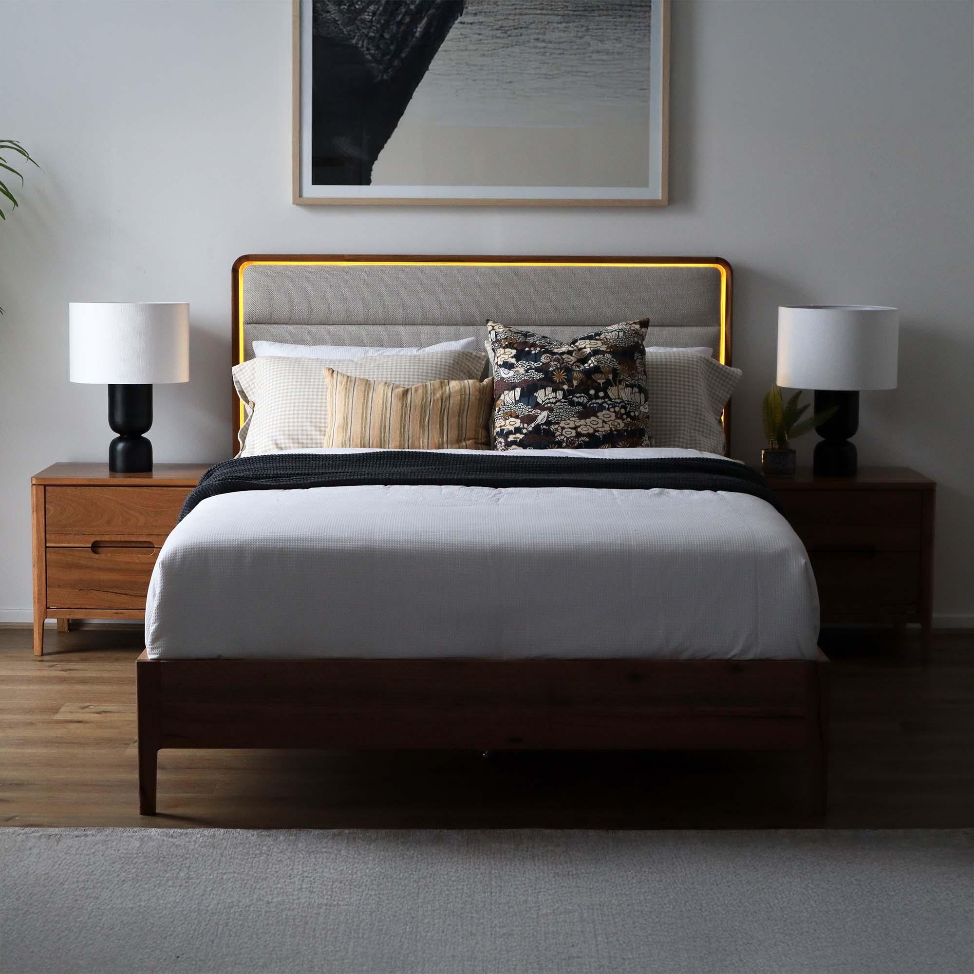 Detail image of the  Broulee Bed Frame, Natural from Forty Winks