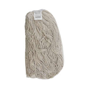 Boardwalk, Lie-Flat Cotton Cut-End Wet Mop Head with 1" Headband, 24 oz, White