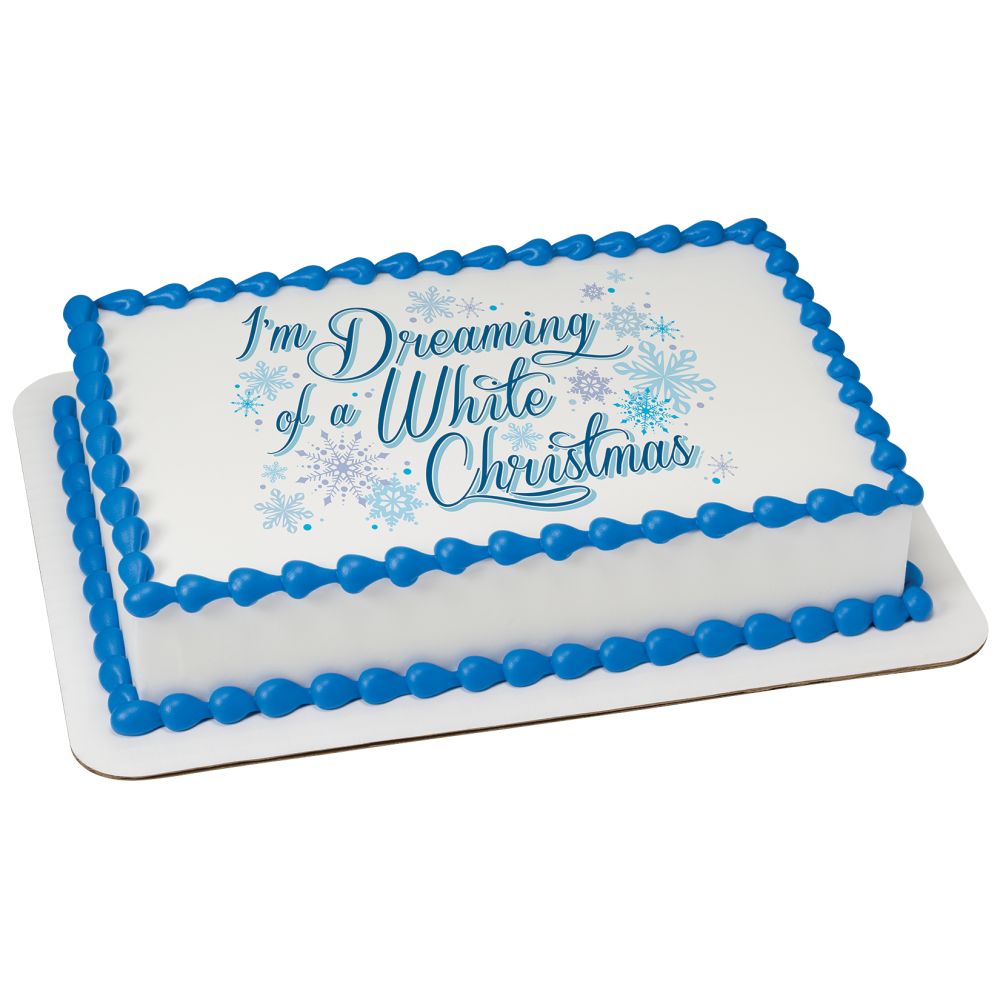 Image Cake Dreaming of a White Christmas
