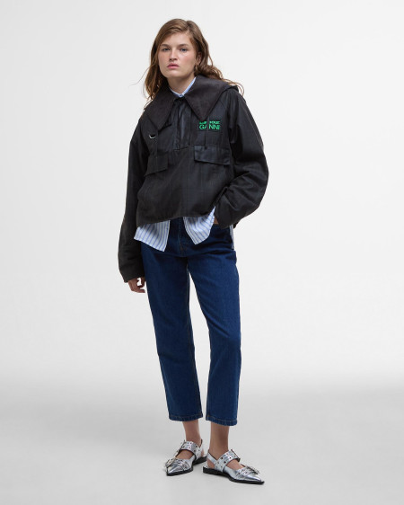 Barbour x GANNI Tartan Waxed Anorak
