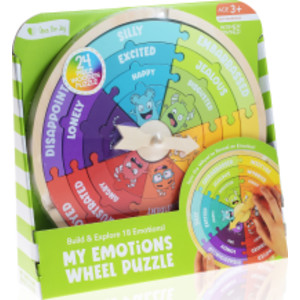 My Emotions Wheel, Emotional Intelligence, Mindfulness, and Learning Toy for Kids