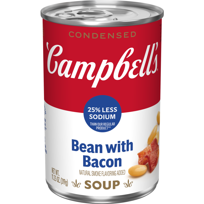 25% Less Sodium Bean with Bacon Soup