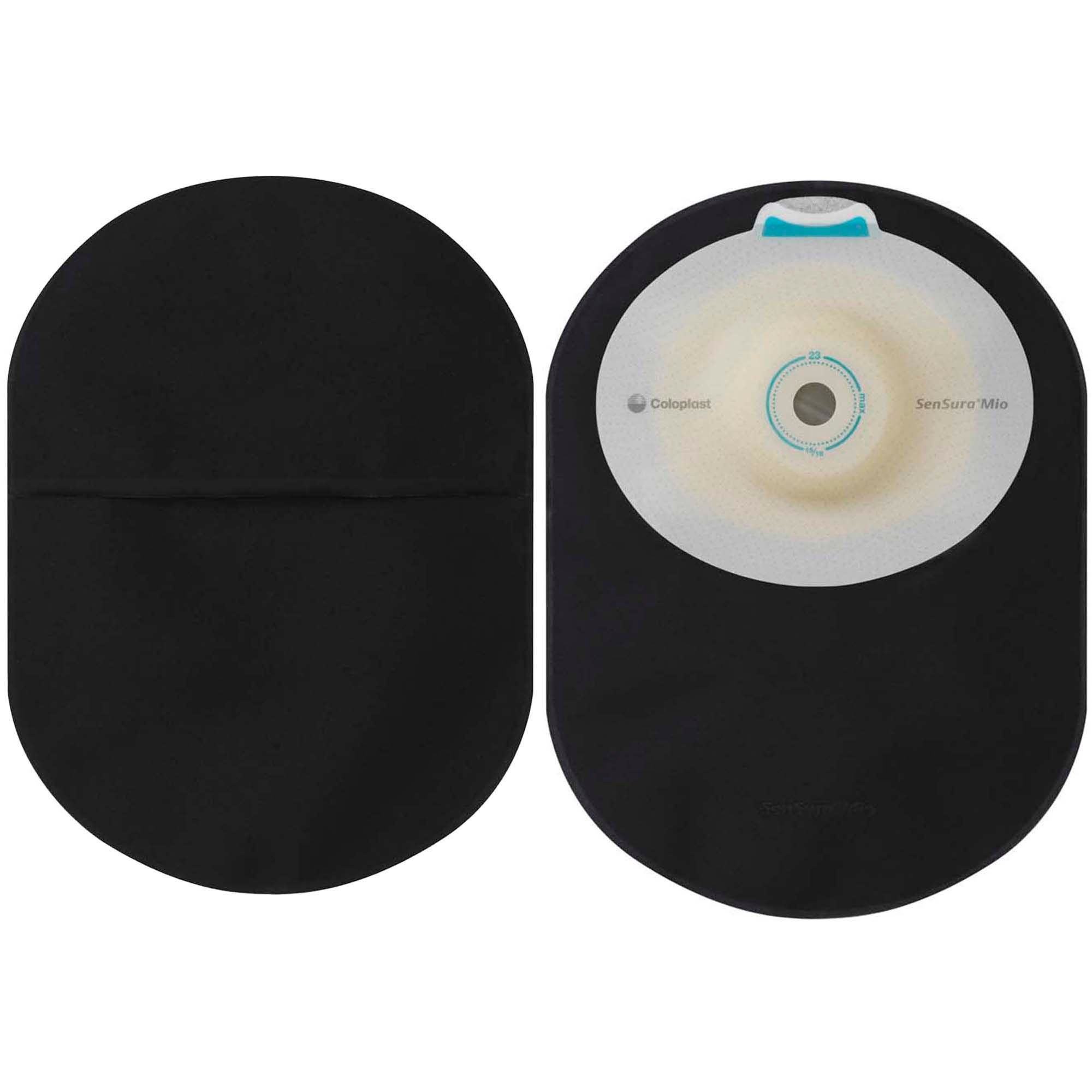 Coloplast POUCH, SENSURA MIO FLAT CLSD CUT-FIT BLK 15-45MM (30/BX)
