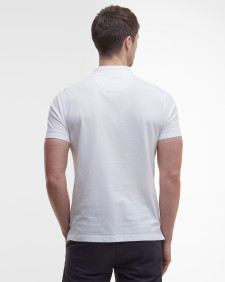 Blaine Tartan Short-Sleeved Polo Shirt Classic White