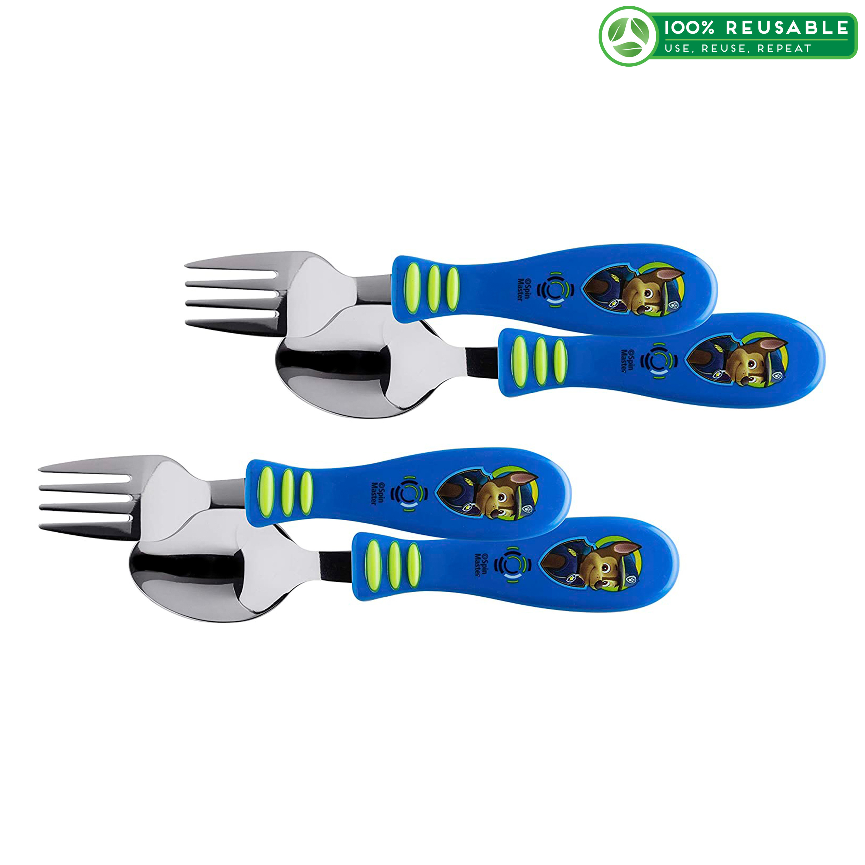 Paw Patrol Flatware Sets, Chase, 2-piece set slideshow image 1 Paw Patrol Flatware Sets, Chase, 2-piece set slideshow image 1