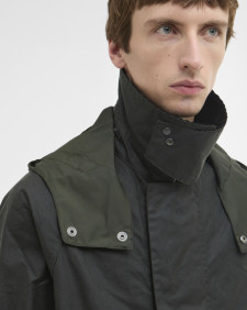 Barbour x ARKET Fairgame Waxed Jacket Sage