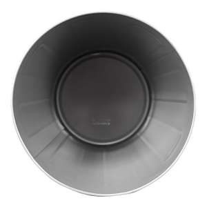 Impact, 7 gal, Metal, Gray, Round, Receptacle