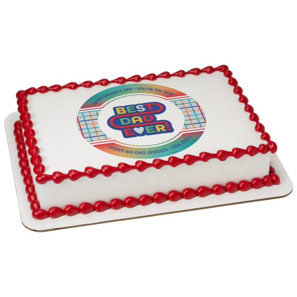 Best Dad Ever PhotoCake® Edible Image®