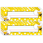 Carson Dellosa Education Buzz-Worthy Bees Nameplates, Grades PK-5, 36 Per Pack, 6 Packs CD-122033-6