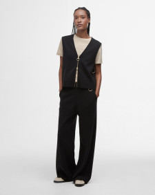 Maya Zip-Up Tank Top Classic Black
