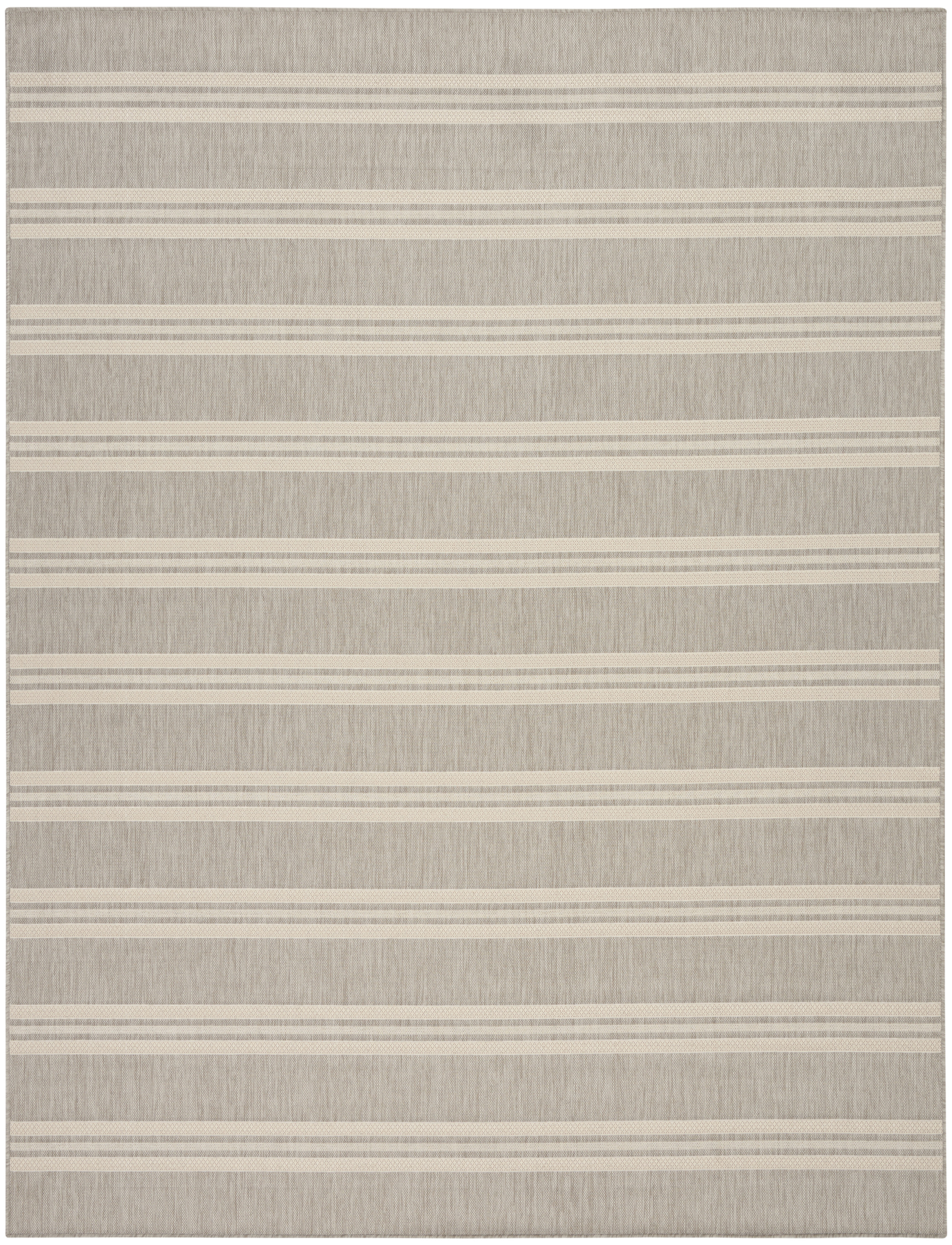 Nourison Horizon Indoor/Outdoor 9' x 12' Grey Modern Rug